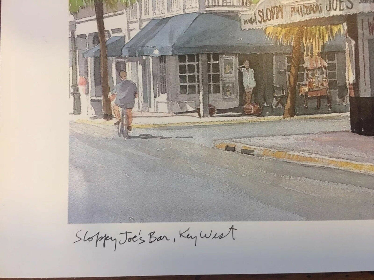 Men's Tee Watercolor Building | Sloppy Joe's Bar | Key West, FL