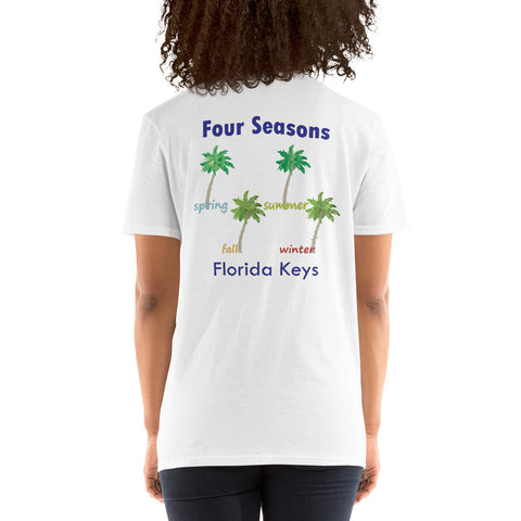 Florida Keys Four Seasons Coconut Palm Tee Shirt T-Shirt Key West