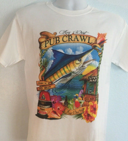 Key West Pub Crawl Size Small T Shirt Florida Duval Street Brewfest (3)