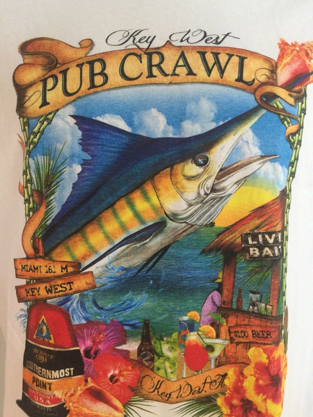 Key West Pub Crawl Size Small T Shirt Florida Duval Street Brewfest (3)