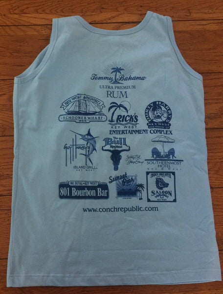 Conch Republic Independence Celebration Crawl 2010 Tank Top Blue Key West FL