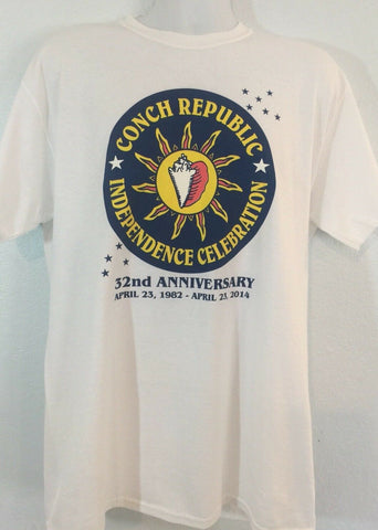 Key West Conch Republic Independence Celebration Tee Shirt 2014 Florida