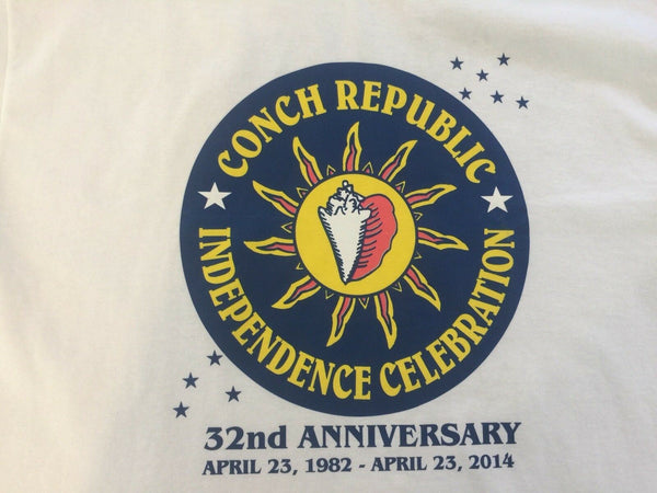 Key West Conch Republic Independence Celebration Tee Shirt 2014 Florida