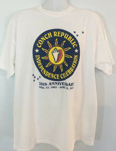 Conch Republic Independence Celebration 2010 Key West Florida T Shirt White