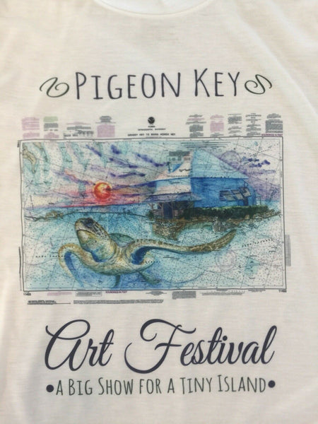 Pigeon Key Art Festival Florida Keys Adult Large Tee Shirt (23)