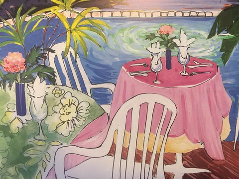 Sunday Morning, Key West Hand Signed & Numbered Art Print Michele Kennedy NOS