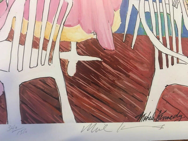 Sunday Morning, Key West Hand Signed & Numbered Art Print Michele Kennedy NOS