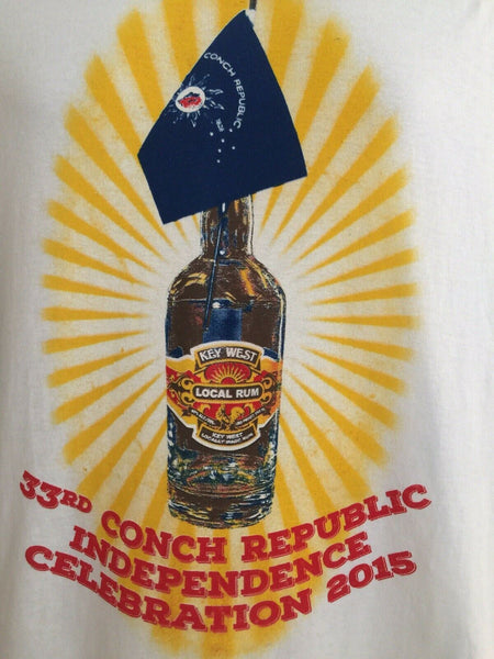 Conch Republic Independence Celebration Key West Florida 2015 Rum T Shirt 2XL