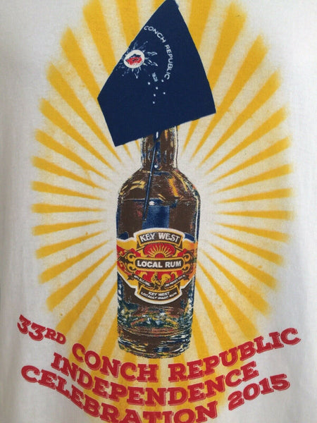 Conch Republic Independence Celebration Key West Florida 2015 Rum T Shirt 2XL