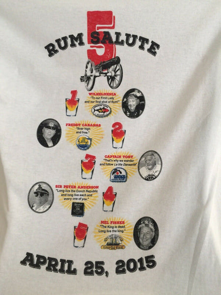 Conch Republic Independence Celebration Key West, FL 2015 Rum T Shirt Small