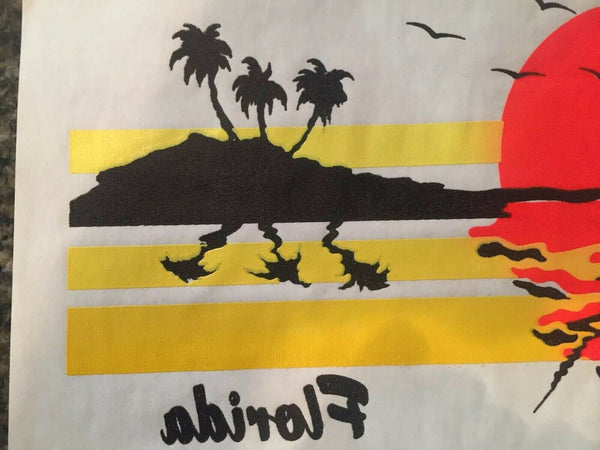 Vintage Rat's Hole Surf Shop Shirt Iron On Transfer Daytona Beach Sunset Sail