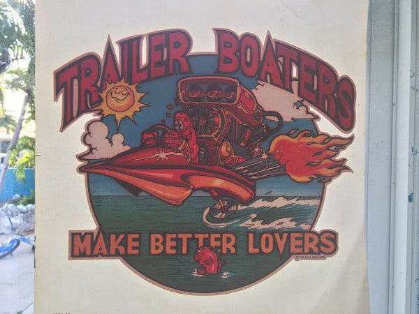 Vintage Rat's Hole 1978 Iron On T Shirt Heat Transfer Trailer Boaters Design