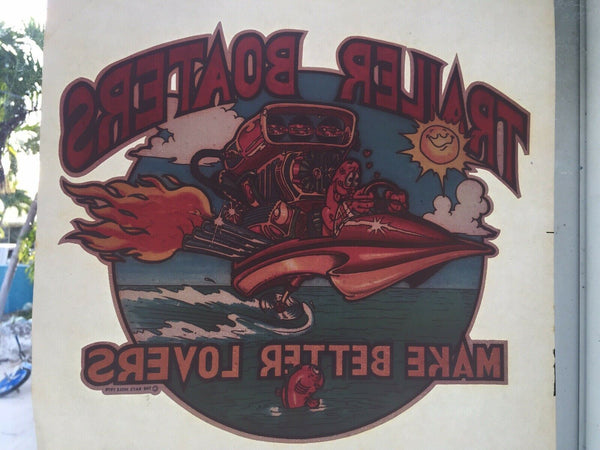 Vintage Rat's Hole 1978 Iron On T Shirt Heat Transfer Trailer Boaters Design