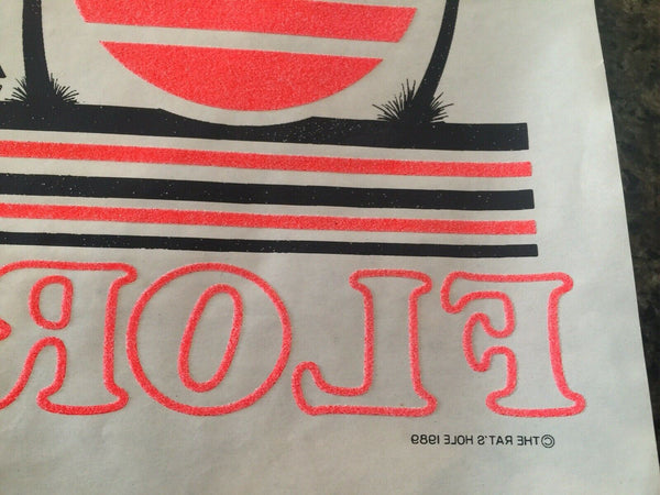 Vintage Rat's Hole T Shirt Iron On Transfer Sparkle 1989 Orlando Daytona Beach