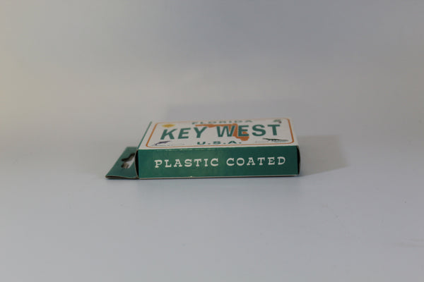 Key West Florida License Plate Plastic Coated Souvenir Playing Cards Deck