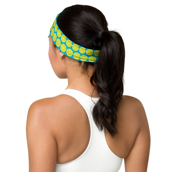 Key Limes Headband Cyan