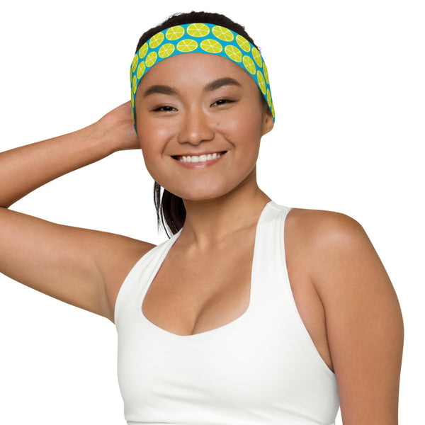 Key Limes Headband Cyan