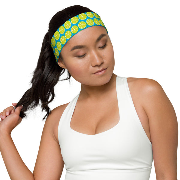 Key Limes Headband Cyan