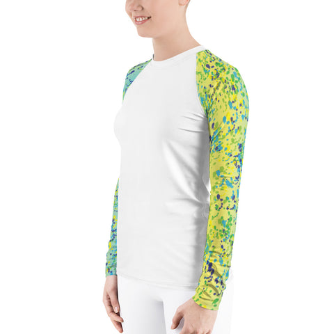 Dolphin Skin Mahi Print Rash Guard