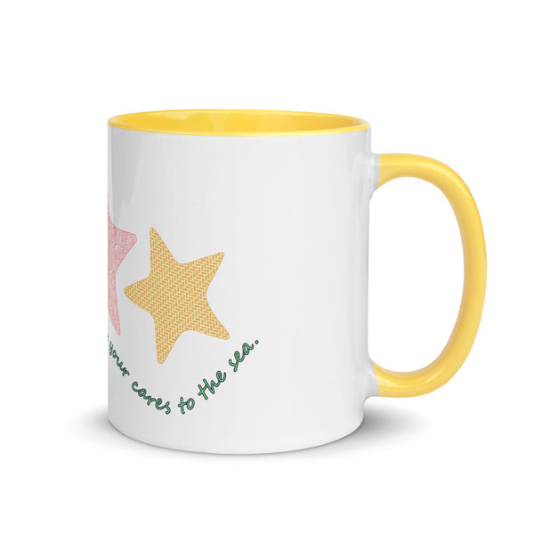 ocean beach nautical coffee mug starfish make a wish