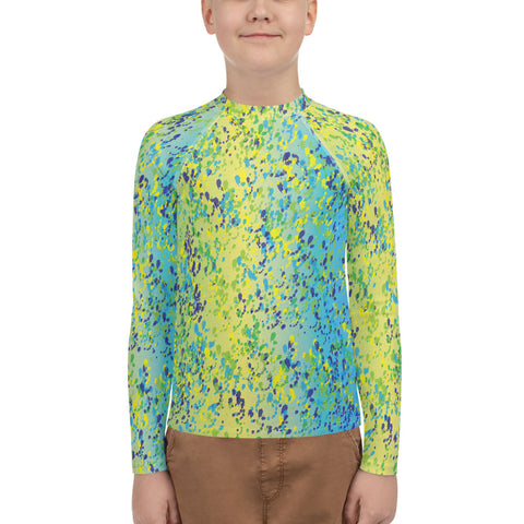 Mahi Mahi Full Print Youth Rash Guard Fish Skin Pattern