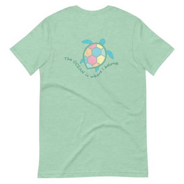 Sea turtle tee shirt t shirt ocean pastel prepp