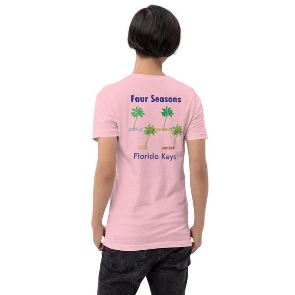 Florida Keys Four Seasons Coconut Palm Tee Shirt T-Shirt Key West