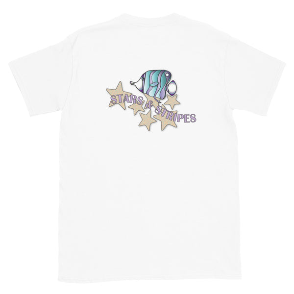 Pastel Stars & Stripes Short-Sleeve Unisex T-Shirt