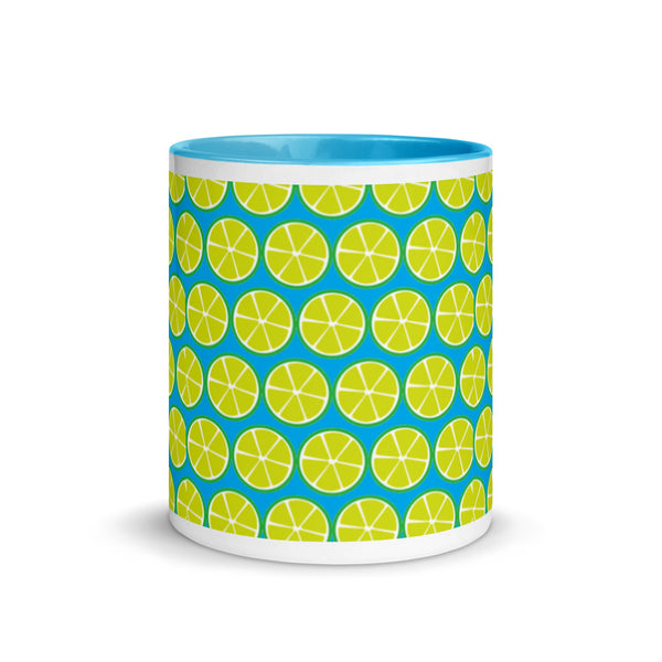 Key Lime Coffee Mug Cyan Blue