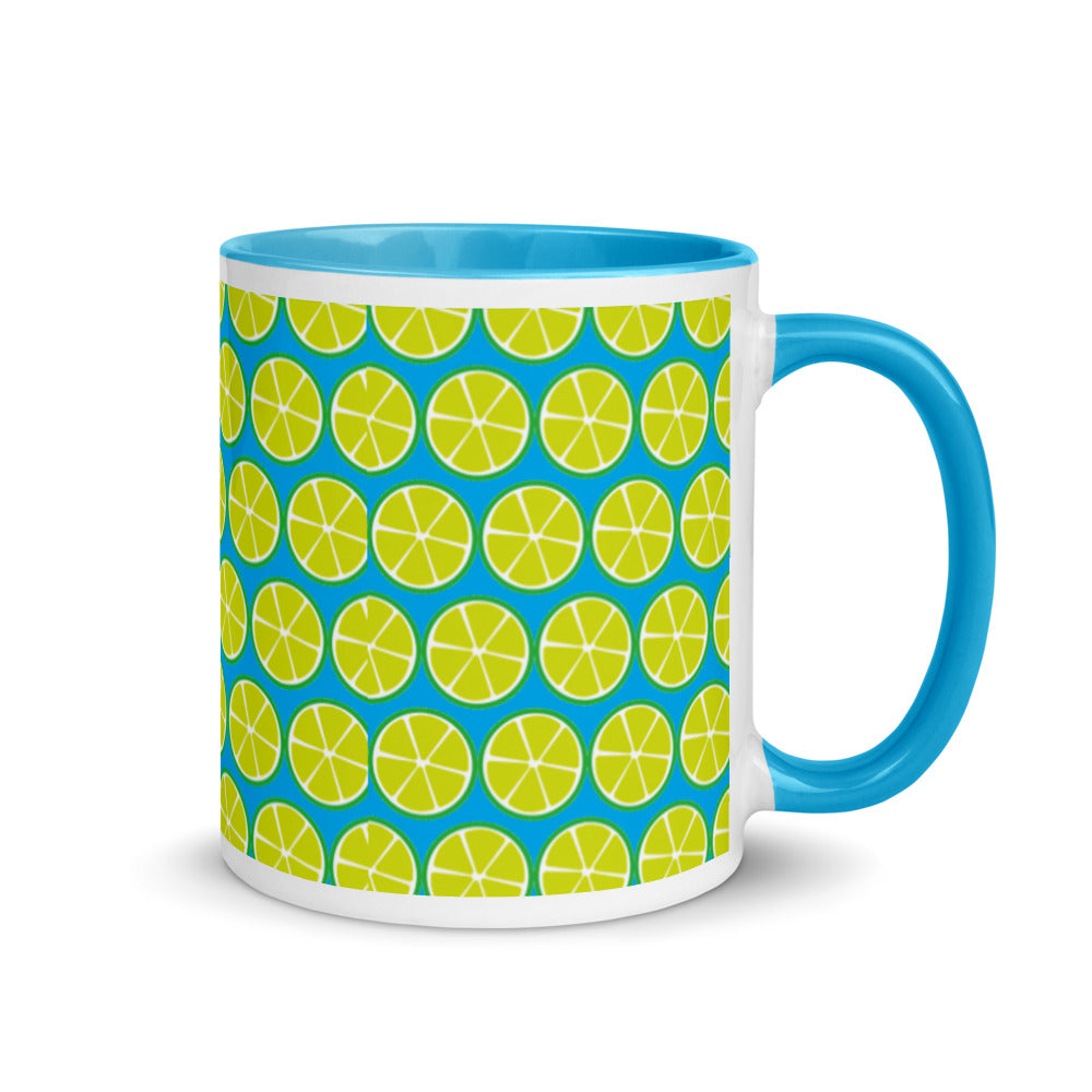 Key Lime Coffee Mug Cyan Blue