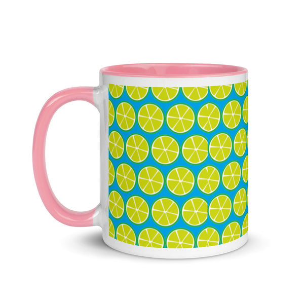 Key Lime Coffee Mug Cyan Blue