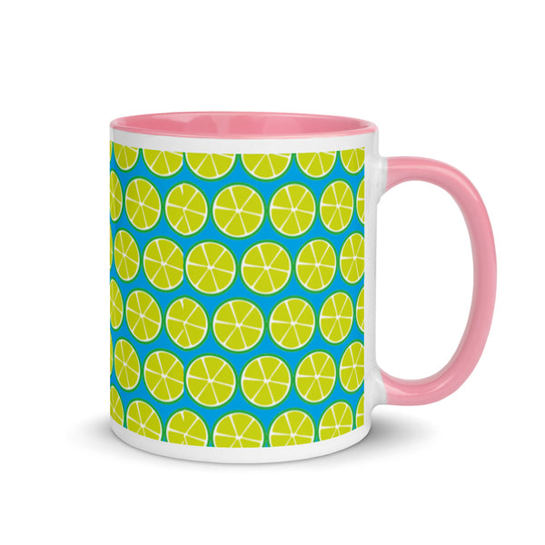 Key Lime Coffee Mug Cyan Blue